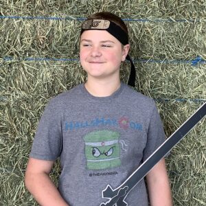 Heathered Charcoal Faded Hay Ninja T-Shirt