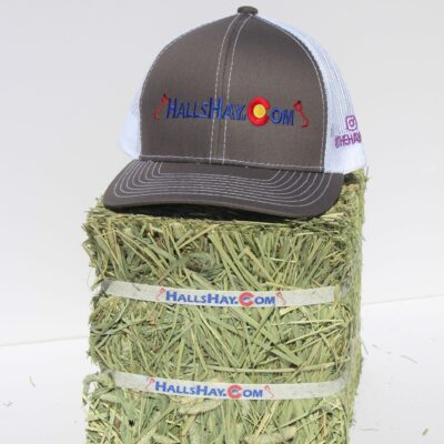 Charcoal / White HallsHay.Com Mesh Back Platinum Series Hat