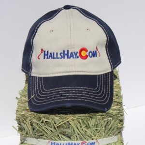 Navy / Khaki HallsHay.Com Washed Cotton Hat